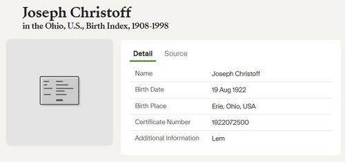 Joseph Christoff birth record.jpg