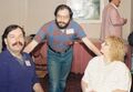(R-to-L) Arnie Katz, Moshe Feder, and Joyce Fisher Katz at Corflu Nova (1984). Courtesy of Rich Lynch -2.jpg