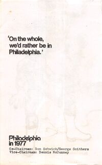 Underwhelming Philadelphia in 1977 ad